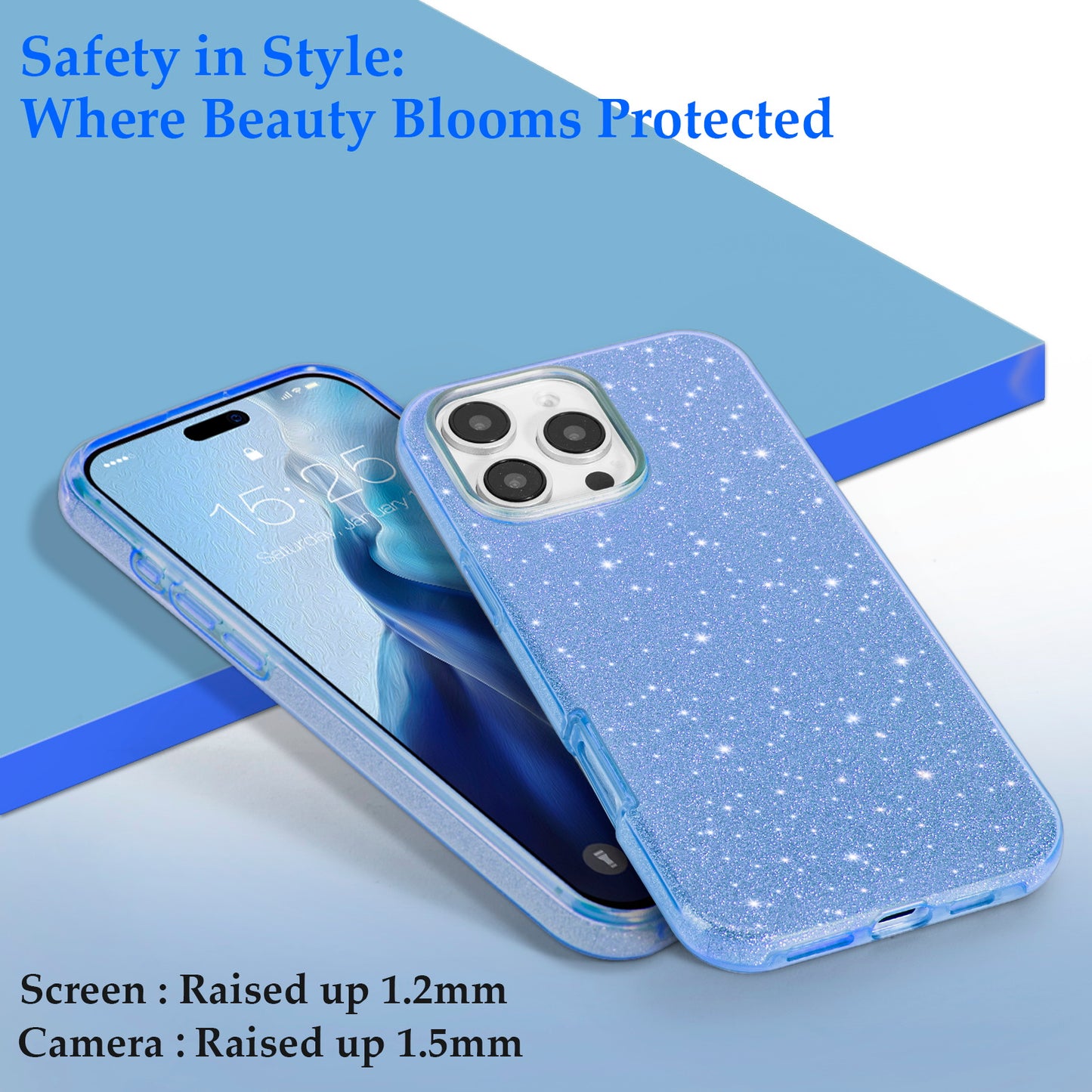 MILPROX Compatible with iPhone 16 Case - Bling Design Case