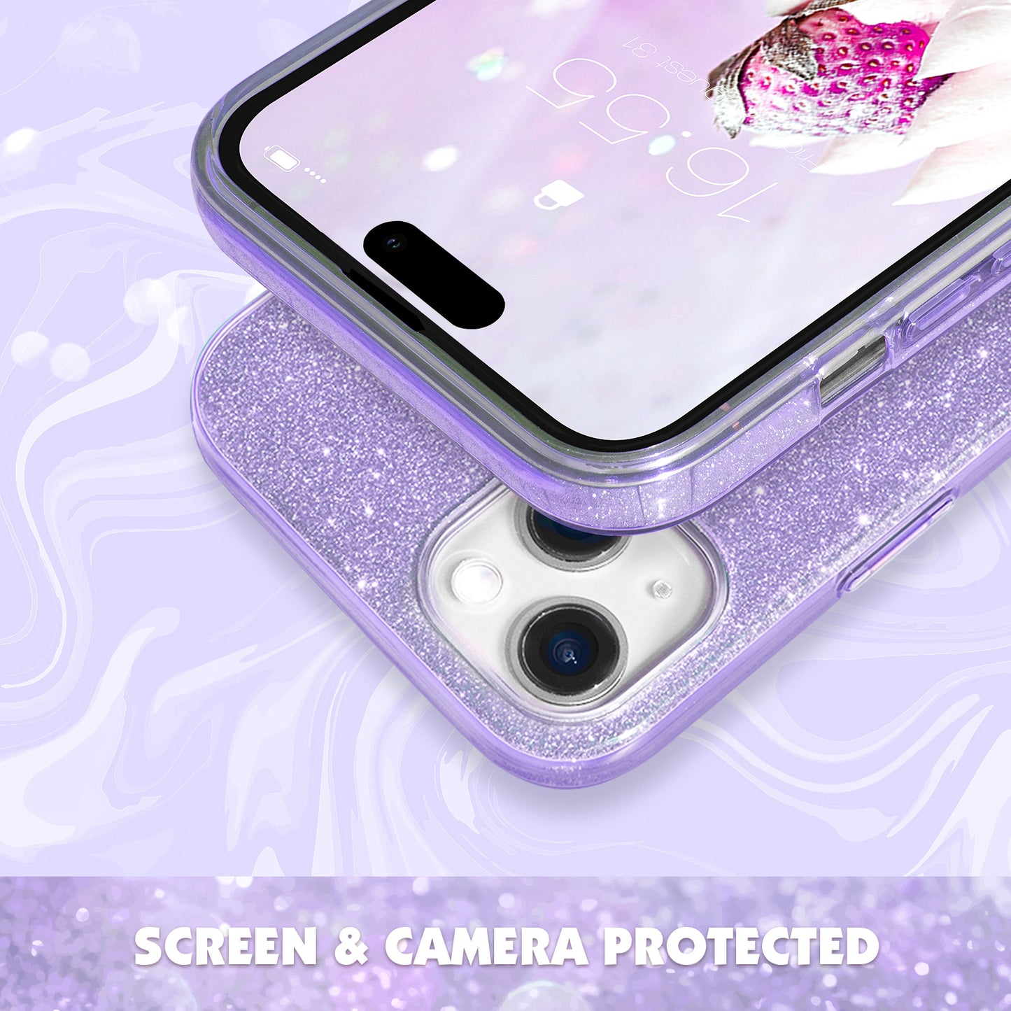 MILPROX Compatible with iPhone 15 Case  - Bling Design Case