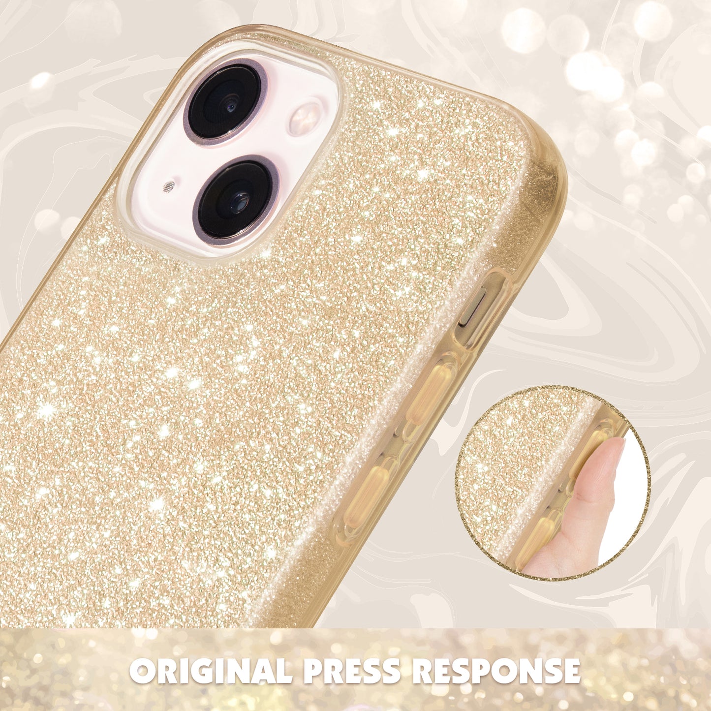 MILPROX Compatible with iPhone 15 Case  - Bling Design Case