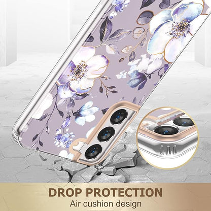 MILPROX Compatible with Samsung Galaxy S22 Flower Case