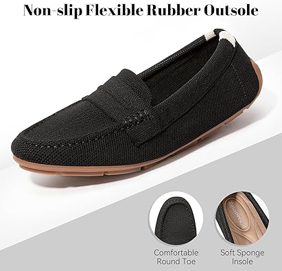 Zelaprox Loafer Shoes for Women Comfortable Women's Loafer Shoes Flat Shoes